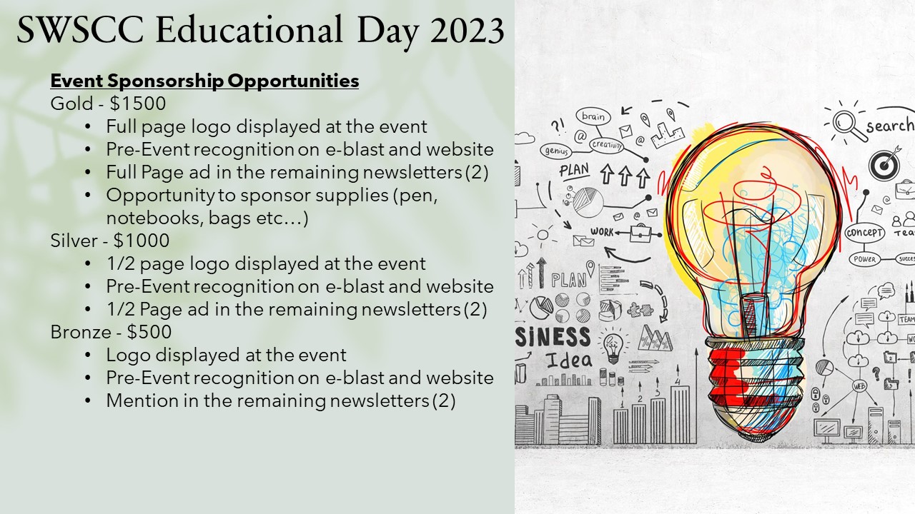 SWSCC Educational Day 2023 Flyer Sponsor
